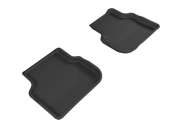 3D MAXpider KAGU Floor Mat for 2011-2018 VOLKSWAGEN JETTA SEDAN  - BLACK - 2ND ROW - L1VW05521509 []