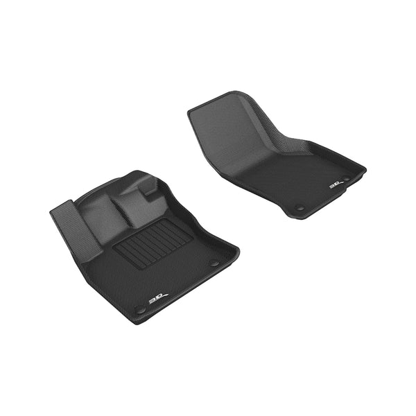 3D MAXpider KAGU Floor Mat for 2019-2023 VOLKSWAGEN ARTEON  - BLACK - 1ST ROW - L1VW07311509 []