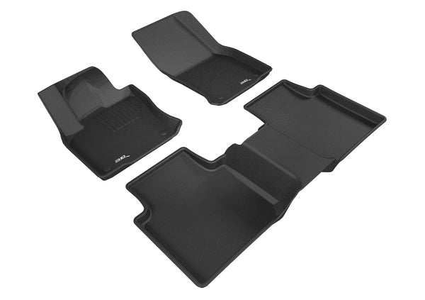 3D MAXpider KAGU Floor Mat for 2018-2022 VOLKSWAGEN TIGUAN  - BLACK - 1ST ROW 2ND ROW - L1VW08301509 []