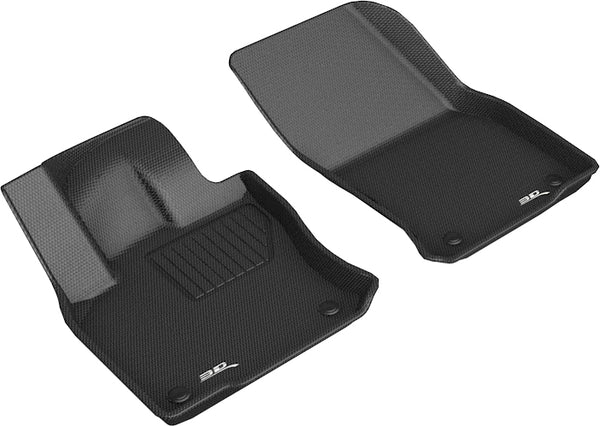 3D MAXpider KAGU Floor Mat for 2018-2023 VOLKSWAGEN TIGUAN  - BLACK - 1ST ROW - L1VW08311509 []