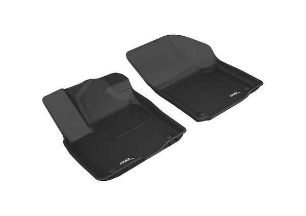 3D MAXpider KAGU Floor Mat for 2018-2024 VOLKSWAGEN ATLAS  - BLACK - 1ST ROW - L1VW08411509 []