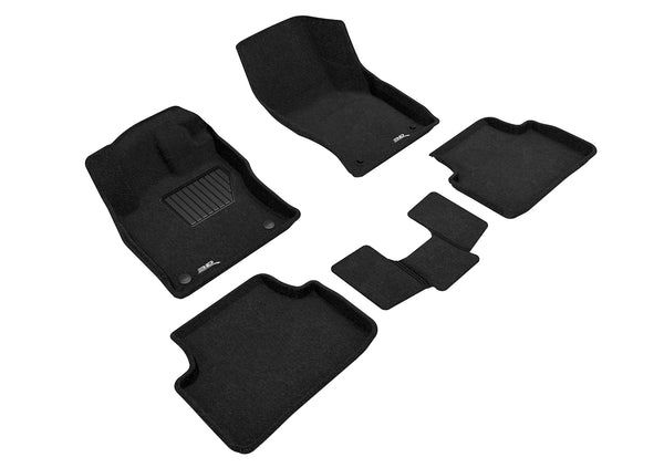 3D MAXpider ELEGANT Floor Mat for 2019-2023 VOLKSWAGEN JETTA  - BLACK - 1ST ROW 2ND ROW - L1VW10104709 []