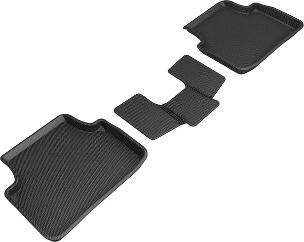 3D MAXpider KAGU Floor Mat for 2018-2023 VOLKSWAGEN TIGUAN  - BLACK - 2ND ROW - L1VW10621509 []