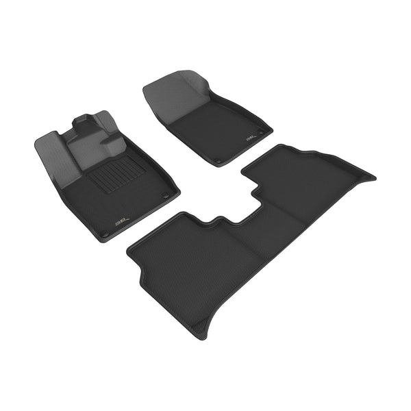 3D MAXpider KAGU Floor Mat for 2021-2023 VOLKSWAGEN ID.4  - BLACK - 1ST ROW 2ND ROW - L1VW11901509 []