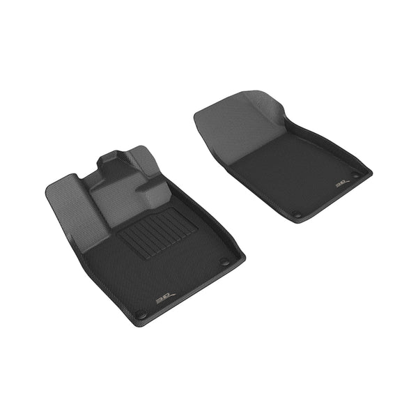 3D MAXpider KAGU Floor Mat for 2021-2023 VOLKSWAGEN ID.4  - BLACK - 1ST ROW - L1VW11911509 []