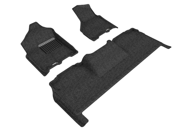 3D MAXpider ELEGANT Floor Mat for 2019-2023 DODGE RAM 2500 MEGA CAB  - BLACK - 1ST ROW 2ND ROW - L1DG03204709 [2022 2021 2020 2019 2018 2017]