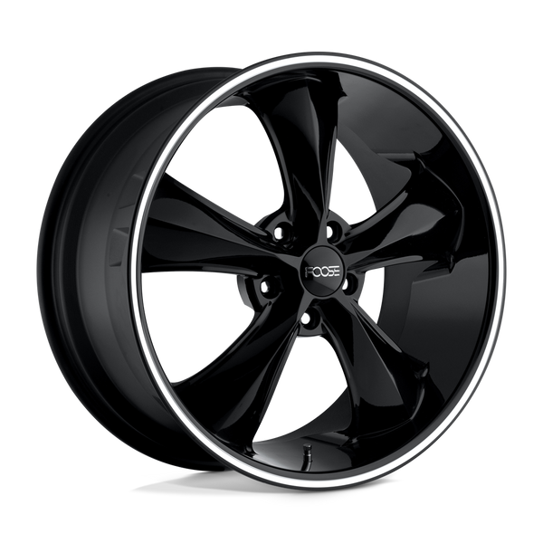 Foose 1PC F104 LEGEND GLOSS BLACK MILLED Wheels for 2019-2023 ACURA RDX [] - 20X8.5 35 mm - 20"  - (2023 2022 2021 2020 2019)