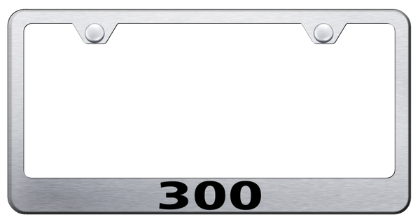 Chrysler Chrysler 300 Stainless Steel Frame - Laser Etched Brushed License Plate Frame - LF.300.ES