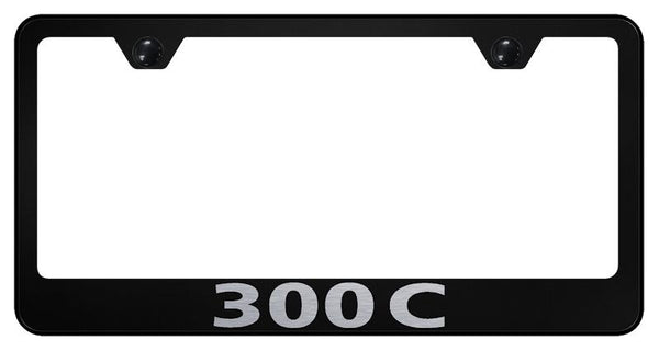 Chrysler 300C Black Laser Etched Standard License Frame - LF.30C.EB