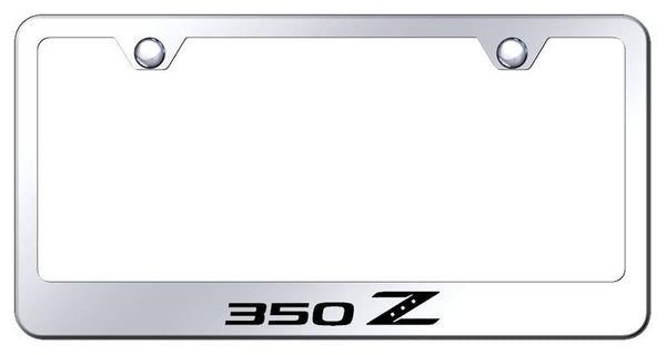 Nissan 350Z Chrome Laser Etched Standard License Frame - LF.350.EC