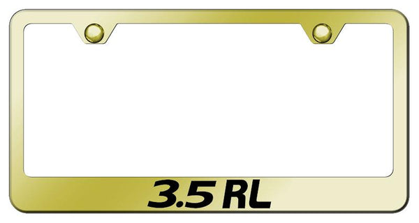 Acura 3.5 RL Gold Laser Etched Standard License Frame - LF.35R.EG