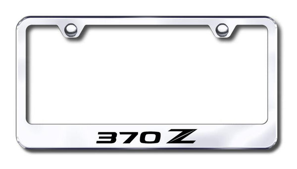 Nissan 370Z Chrome Laser Etched Standard License Frame - LF.370.2.EC