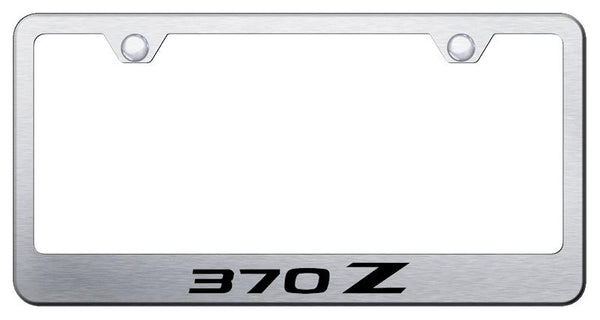 Nissan 370Z Brushed Stainless Steel Laser Etched Standard License Frame - LF.370.ES