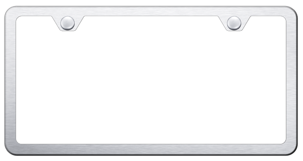 Blank Stainless Steel Frame - Brushed License Plate Frame - LF.449.S