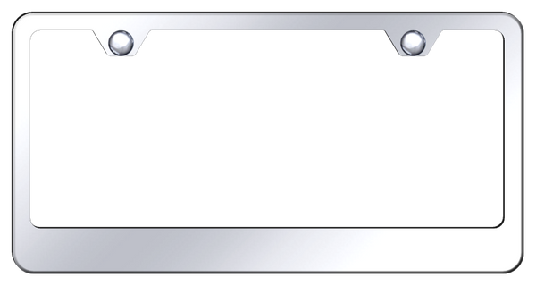 Blank Stainless Steel Frame - Mirrored License Plate Frame - LF.462.C