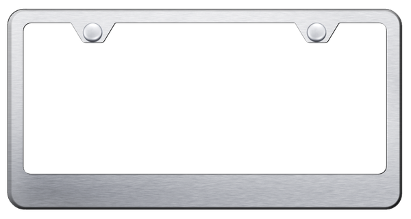 Blank Stainless Steel Frame - Brushed License Plate Frame - LF.462.S