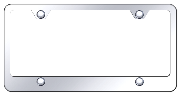 Blank Stainless Steel Frame - Mirrored License Plate Frame - LF.464.C