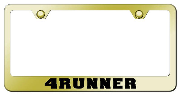 Toyota 4Runner Gold Laser Etched Standard License Frame - LF.4RU.EG