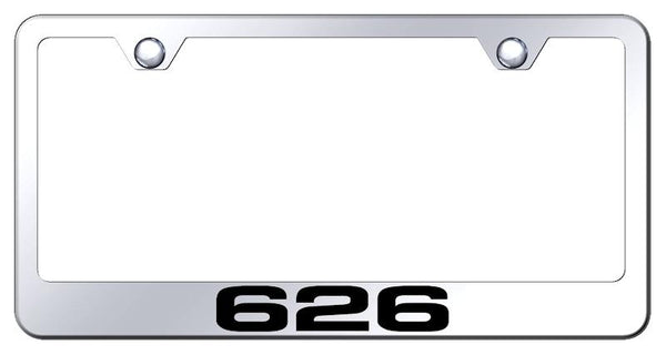 Mazda 626 Chrome Laser Etched Standard License Frame - LF.626.EC