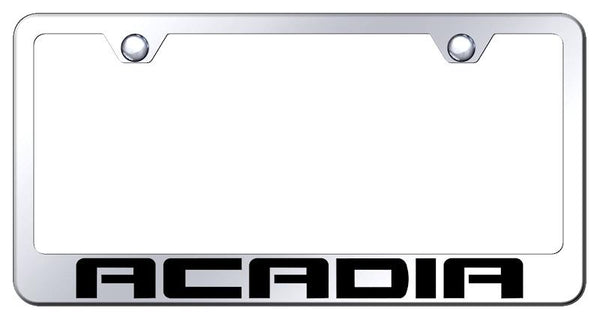 GMC Acadia Chrome Laser Etched Standard License Frame - LF.ACA.EC