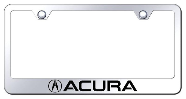 Acura Acura Chrome Laser Etched Standard License Frame - LF.ACU.EC