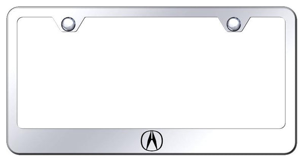 Acura Acura Logo Chrome Laser Etched Standard License Frame - LF.ACUL.EC