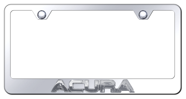 Acura Acura OEM Stainless Steel Frame - Chrome on Mirrored License Plate Frame - LF.ACU.CC