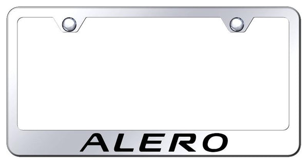 Oldsmobile Alero Chrome Laser Etched Standard License Frame - LF.ALE.EC