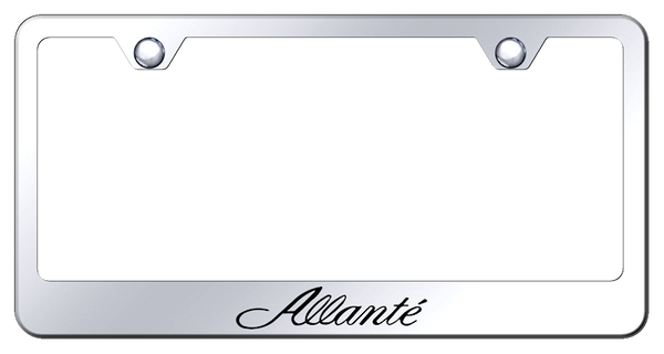 Cadillac Allante Stainless Steel Frame - Laser Etched Mirrored License Plate Frame - LF.ALL.EC