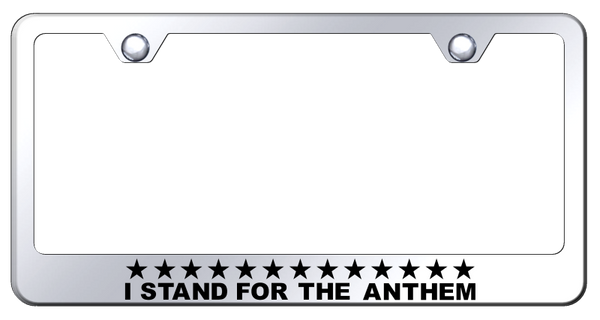 Stand 4 Anthem Stainless Steel Frame - Laser Etched Mirrored License Plate Frame - LF.ANTHM.EC