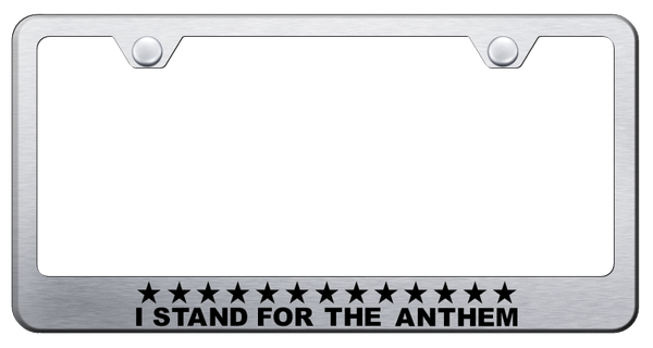 Stand 4 Anthem Stainless Steel Frame - Laser Etched Brushed License Plate Frame - LF.ANTHM.ES