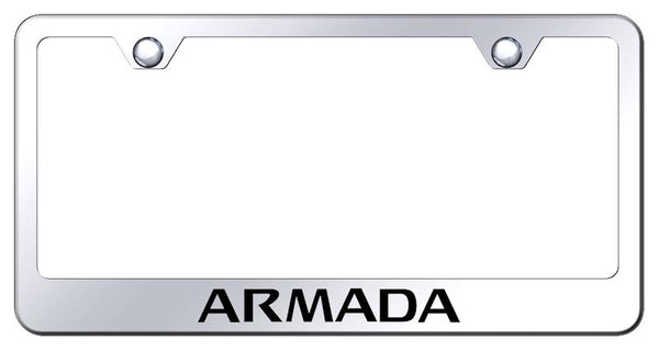 Nissan Armada Chrome Laser Etched Standard License Frame - LF.ARM.EC