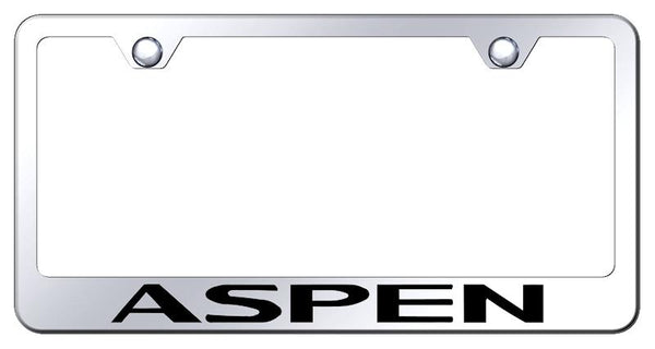 Chrysler Aspen Chrome Laser Etched Standard License Frame - LF.ASP.EC