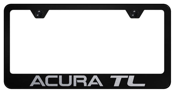 Acura Acura TL Black Laser Etched Standard License Frame - LF.ATL.EB