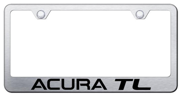 Acura Acura TL Brushed Stainless Steel Laser Etched Standard License Frame - LF.ATL.ES