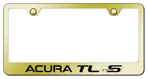 Acura Acura TL Type S Gold Laser Etched Standard License Frame - LF.ATLS.EG