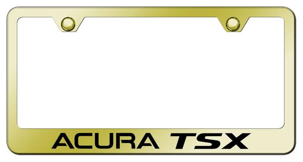 Acura Acura TSX Gold Laser Etched Standard License Frame - LF.ATS.EG