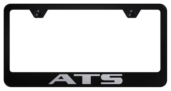 Cadillac ATS Black Laser Etched Standard License Frame - LF.ATSC.EB