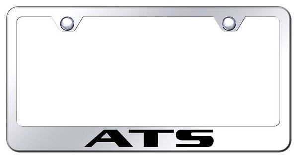 Cadillac ATS Chrome Laser Etched Standard License Frame - LF.ATSC.EC