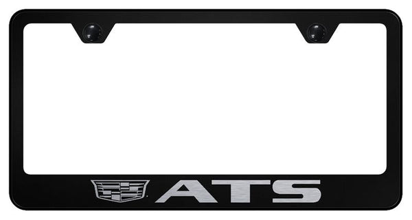 Cadillac ATS Black Laser Etched Standard License Frame - LF.ATSC3.EB