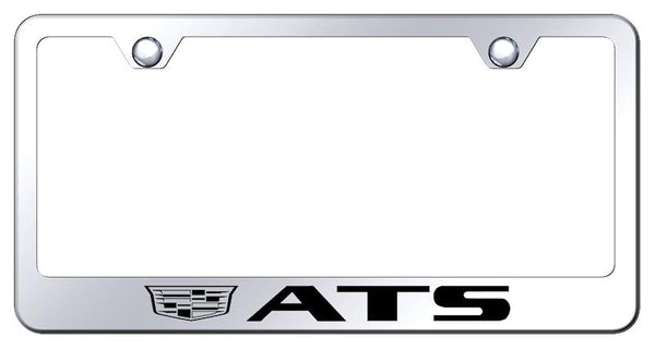 Cadillac ATS Chrome Laser Etched Standard License Frame - LF.ATSC3.EC