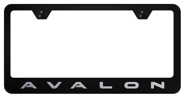 Toyota Avalon Black Laser Etched Standard License Frame - LF.AVA.EB