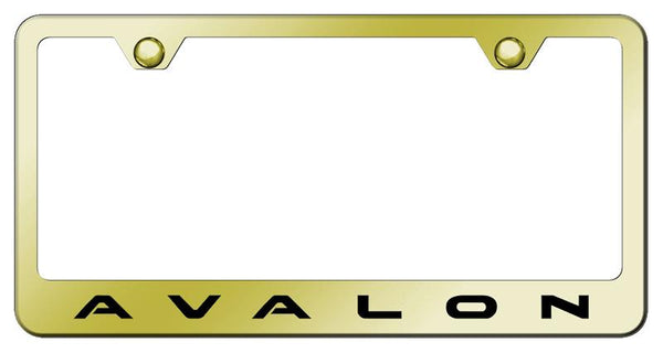 Toyota Avalon Gold Laser Etched Standard License Frame - LF.AVA.EG