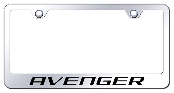 Dodge Avenger Chrome Laser Etched Standard License Frame - LF.AVE.EC