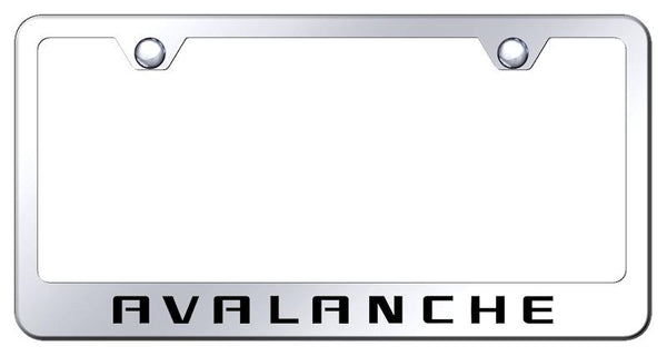 Chevrolet Avalanche Chrome Laser Etched Standard License Frame - LF.AVL.EC