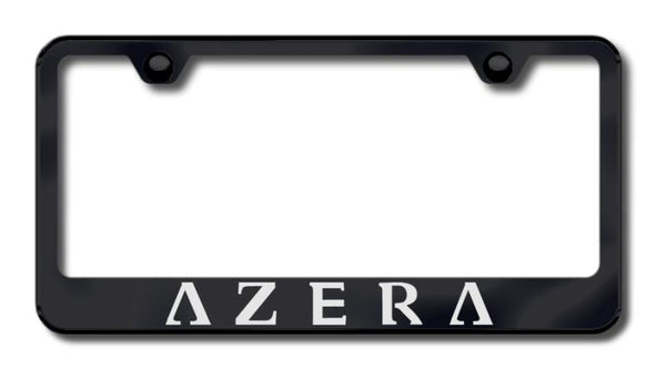 Hyundai Azera Black Laser Etched Standard License Frame - LF.AZE.EB