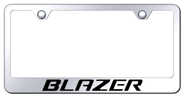 Chevrolet Blazer Chrome Laser Etched Standard License Frame - LF.BLZ.EC