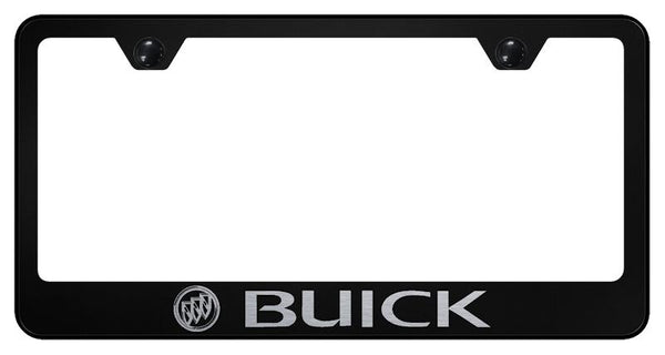 Buick Buick Black Laser Etched Standard License Frame - LF.BUI.EB