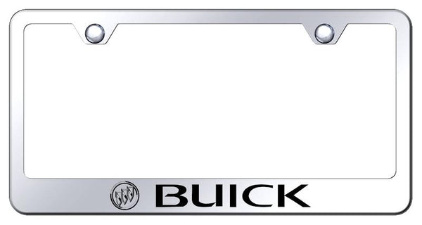 Buick Buick Chrome Laser Etched Standard License Frame - LF.BUI.EC