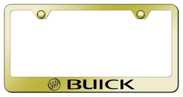 Buick Buick Gold Laser Etched Standard License Frame - LF.BUI.EG